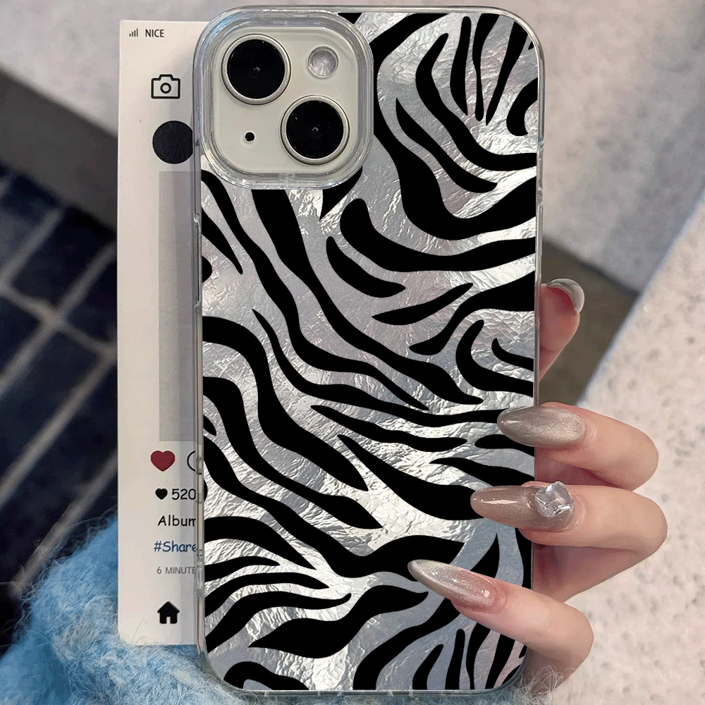 Phone Cases Zebra - Cover Rigida Opaca con Stampa Zebrata