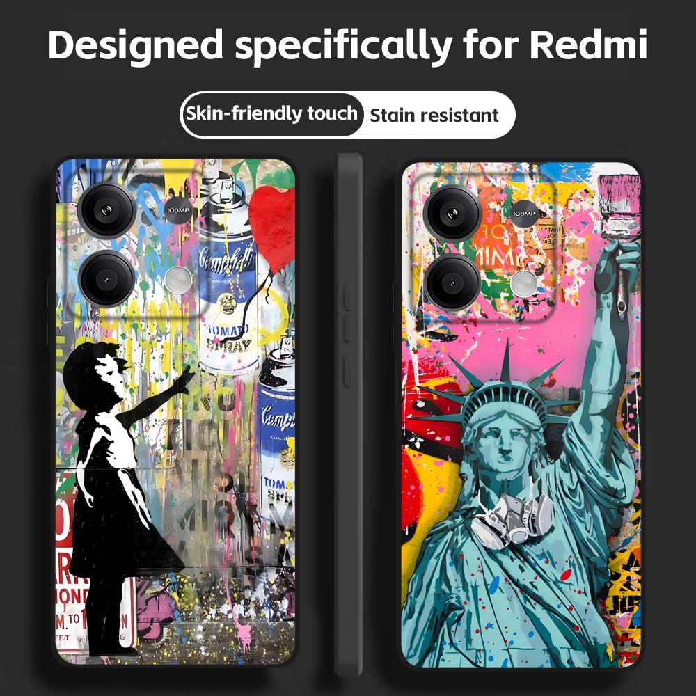 Phone Cases Iphone 14 - Custodia per telefono Banksy Graffiti Art