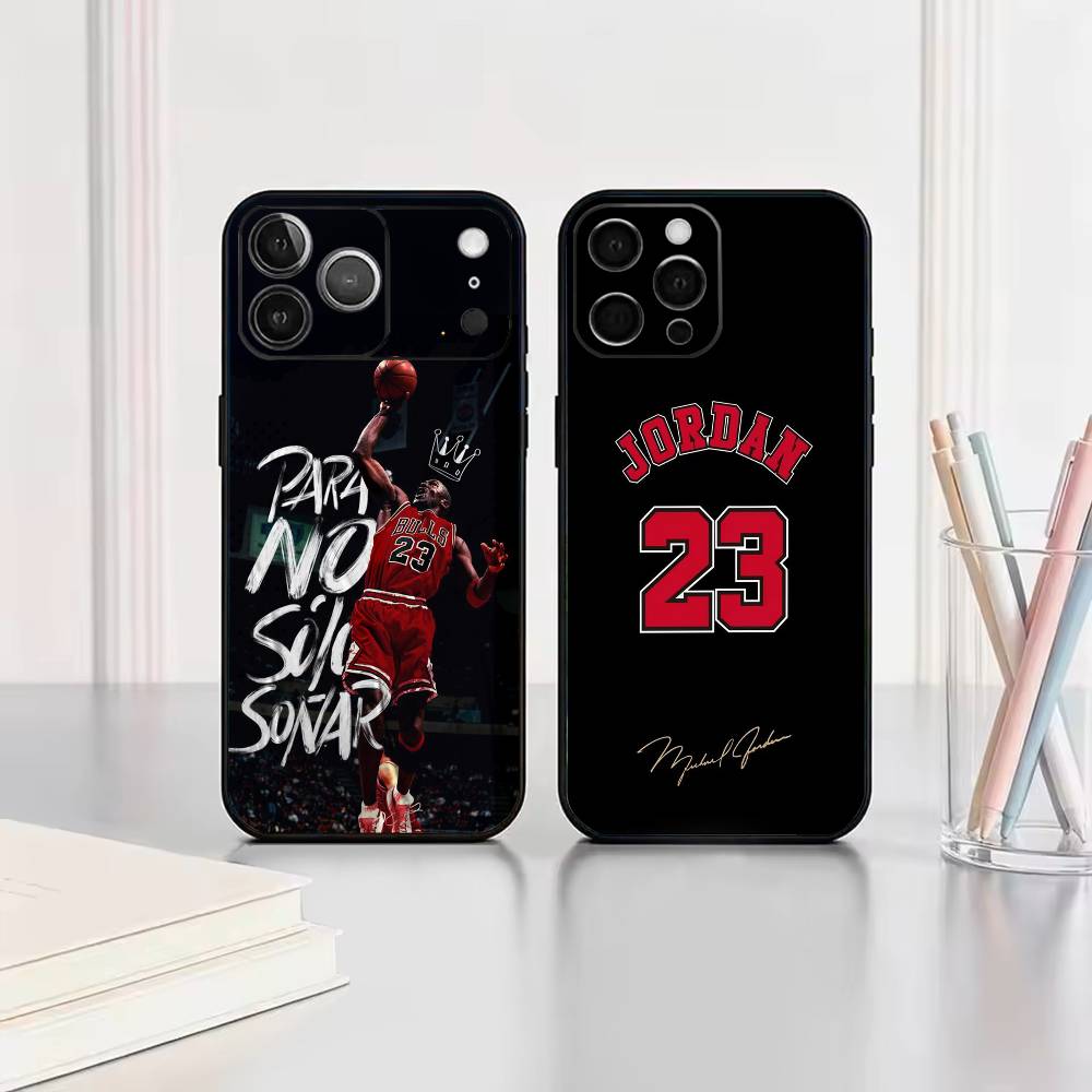Phone Cases Jordan - Custodia Morbida Nera M-Michael J-Jordan per