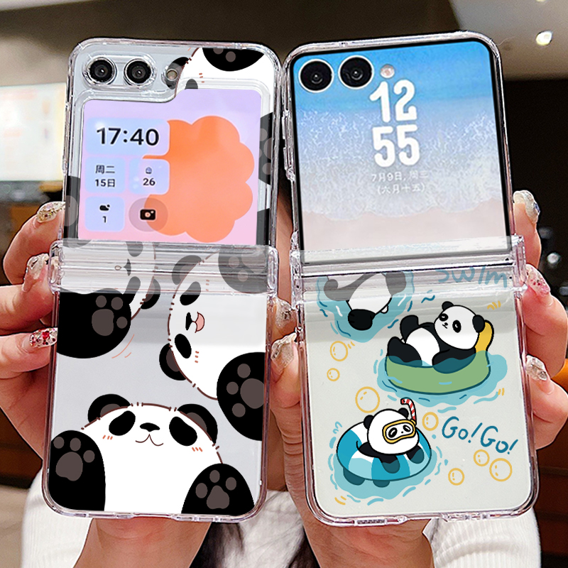 Phone Cases Z Flip 6 - Custodia per telefono con motivo panda