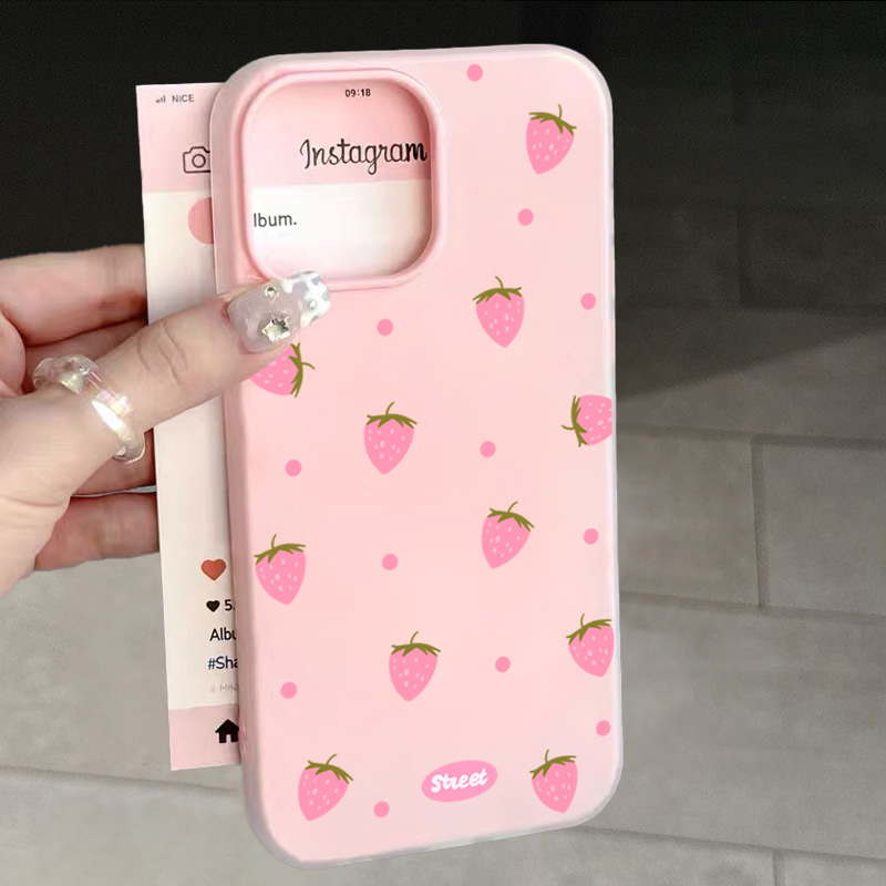 Xiaomi Redmi Note 14 - Custodia per telefono con motivo fragola
