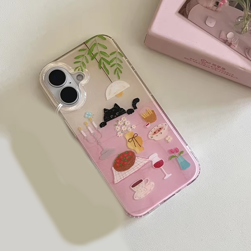 Cover Nera Creativa Y2K con Ga - Phone Cases Purple recensione e prezzo