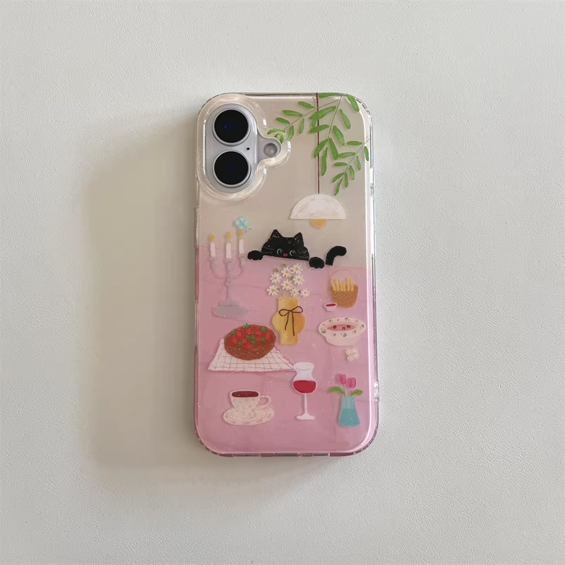 Cover Nera Creativa Y2K con Ga - Phone Cases Purple recensione e prezzo